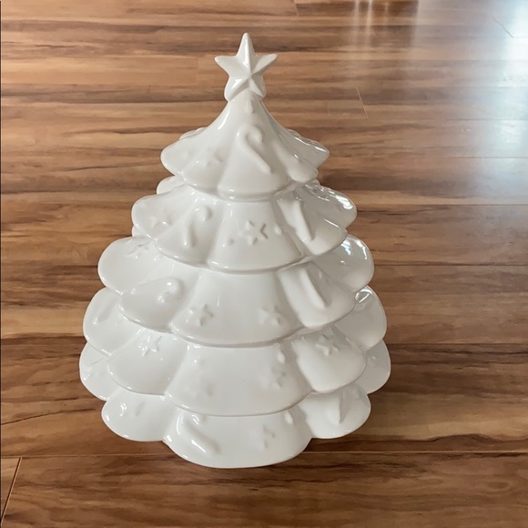 Faiancas Ramos Other - Faiancas Ramos White Christmas Tree cookie jar